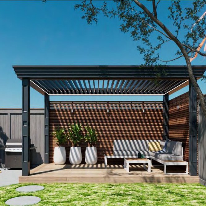 220 type Aluminium alloy Louver Pergola