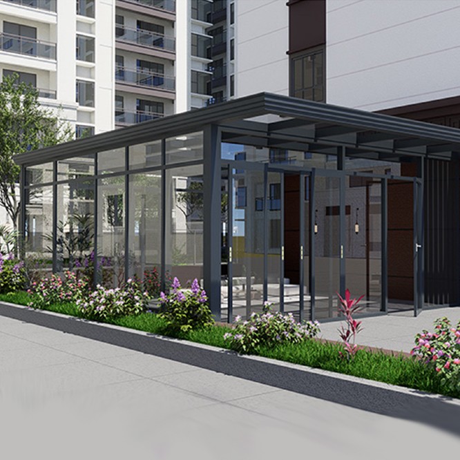 Aluminum alloy sunroom terrace heat insulation sunshade