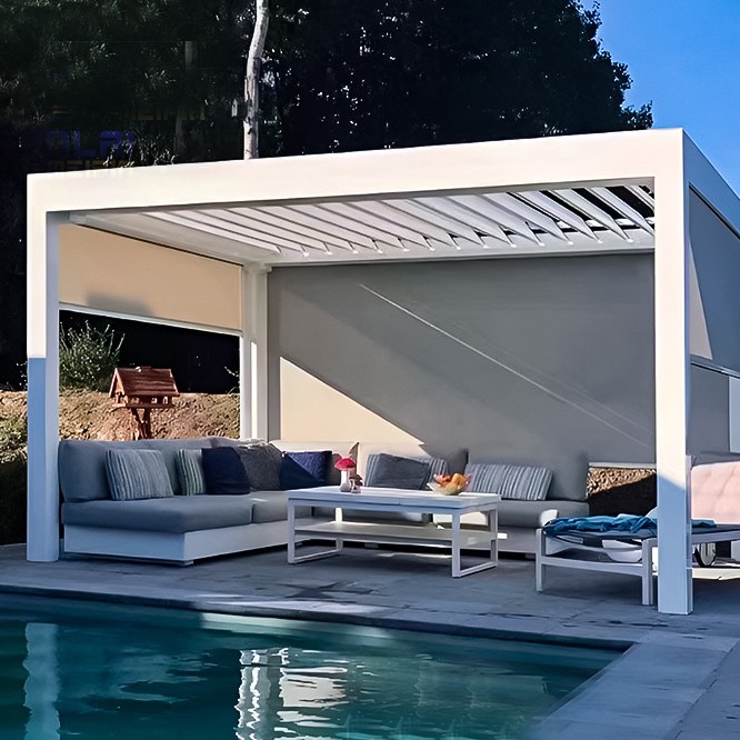 Customized sunshade and rainproof louver pavilion 