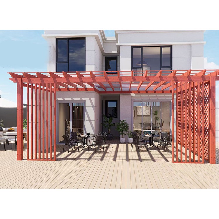 Plant gallery small yard imitation wood grain flower stand 